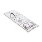 Label for Kubota U48-4, U55-4 Mini Excavator - OEM No. RD809 57390