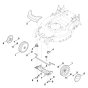 Front Axle & Cover for Stihl Mower