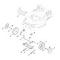 Front Axle & Cover for Stihl Mower