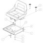 Seat Assembly for OREC RM97 Mower