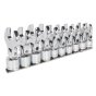 Flexible Crow's Foot Open End Spanner Set 10pc 3/8"Sq Drive Metric Sealey Part No. S01043