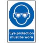 Eye Protection Must Be Worn - PVC 200 x 300mm by Scan - 7
