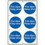 Fire Door Keep Shut - PVC 200 x 300mm by Scan - 151