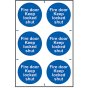 Fire Door Keep Locked Shut - PVC 200 x 300mm by Scan - 153