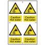 Caution Hot Water - PVC 200 x 300mm by Scan - 1309