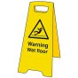 Warning Wet Floor Heavy-Duty A Board by Scan - 4702
