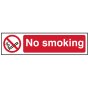 No Smoking - PVC 200 x 50mm by Scan - 5050