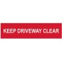 Keep Driveway Clear - PVC 200 x 50mm by Scan - 5252