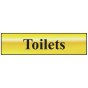 Toilets - Polished Brass Effect 200 x 50mm by Scan - 6005
