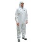 Disposable Coverall White Type 5/6 M (36-39in) for Chemical Splash Resistance