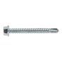 Self Drilling Screw 5.5 x 50mm Hex Head Zinc DIN 7504K Pack of 100 Sealey Part No. SDHX5550