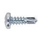 Self Drilling Screw 4.2 x 13mm Pan Head Phillips Zinc D7504N Pack of 100 Sealey Part No. SDPH4213