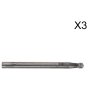 Micro Carbide Burr Ball 3mm Pack of 3 Sealey Part No. MCB001