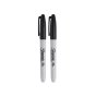 Fine Tip Permanent Marker Black (Pack of 2)