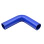 Blue Silicone 90 Degree Elbow