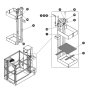 Tube Caddy for Skyjack SJ20 E Vertical Mast
