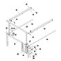 Extension Platform Railings for Skyjack SJ4740 E C103007000 - C103999999 DC Scissor Lift