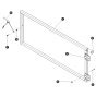 Front Extension Railing for Skyjack SJ6832 (B200000001 - B200999999) RT Scissor Lift