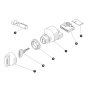 Key Switch for Skyjack SJ6832 (B200000001 - B200999999) RT Scissor Lift