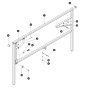 Right Extension Railing for Skyjack SJ6832 (B200000001 - B200999999) RT Scissor Lift