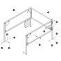 Extension Platform Railing for Skyjack SJ6832 RTE (B201000001 - B201999999) RT Scissor Lift