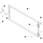 Front Extension Railing for Skyjack SJ6832 RTE (B201000001 - B201999999) RT Scissor Lift