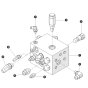 Splitter Manifold for Skyjack SJ6832 RTE (B201000001 - B201999999) RT Scissor Lift