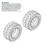 Tyres for Skyjack SJ6832 RTE (B201000001 - B201999999) RT Scissor Lift