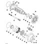 Hub Reduction Rear Axle for Skyjack SJ9233 RT Scissor Lift
