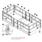 Labels - Railings for Skyjack SJ9233 RT Scissor Lift