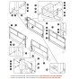 Main Platform Railings - Dual Extension Decks for Skyjack SJ9233 RT Scissor Lift