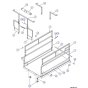 Main Platform, Hinged Railings (Model 6826) Assembly  for Skyjack SJIII 3220 DC Scissor Lift