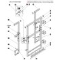 Full Gate Entrance (2.2m Stowed Height) Assembly for Skyjack SJIII 4740 DC Scissor Lift