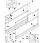 Main Platform Solid Railing Assembly for Skyjack SJ3219 E DC Scissor Lift