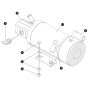Pump Motor Assembly for Skyjack SJ5545 E DC Scissor Lift