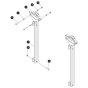 Light Duty Pipe Rack Assembly for Skyjack SJ5545 E DC Scissor Lift