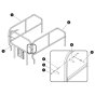 Extension Platform Railing Assembly for Skyjack SJ5545 E DC Scissor Lift