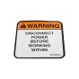 Disc Power Warning Label for Skyjack - OEM No. 706425