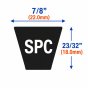 SPC Smooth Rubber V-Belts