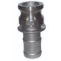 1.1/2" Type E Camlock X Hosetail Stainless Steel