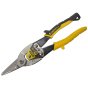 Yellow Aviation Snip Straight Cut 250mm by Stanley - 2-14-563