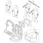Back Plate Assembly for Stihl BR800 Blower