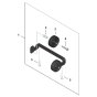 Wheel Kit Assembly for Stihl TSA500 Disc Cutter