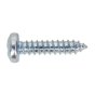 Self Tapping Screw 5.5 x 25mm Pan Head Pozi Zinc DIN 7981CZ Pack of 100 Sealey Part No. STPP5525