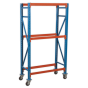 Two Level Mobile Tyre Rack 200kg Capacity Per Level Sealey Part No. STR007