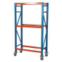 Two Level Mobile Tyre Rack 200kg Capacity Per Level Sealey Part No. STR007