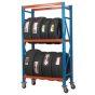 Two Level Mobile Tyre Rack 200kg Capacity Per Level Sealey Part No. STR007