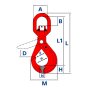 Grade 80 Swivel Self-Locking Sling Hook for 8mm Chain