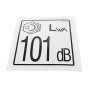 Decal Noise 101 for Terex TA3, TA3S, TA3H, TA3SH Dumpers - OEM No. T118557