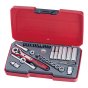 T1435AF Socket Set of 35 A/F 1/4in Drive by Teng - T1435AF